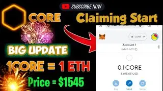 #Core Dao Airdrop live claiming || How to claim core coin