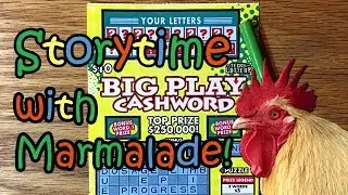 Story Time with Marmalade! $10 Big Play Cashword TEXAS LOTTERY SCRATCH OFF