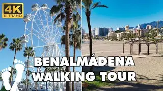 BENALM&Aacute;DENA Walking Tour Promenade to Puerto Marina in Winter Costa del Sol Andalusia, Spain