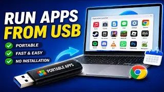Install Apps and Software in USB Drive! Run on ANY PC (No Install) 2026