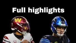 Washington commanders vs Detroit Lions division round highlights 2024