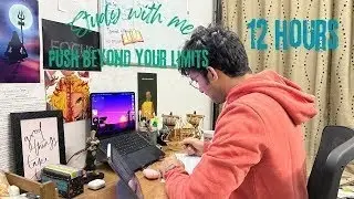 Day 229/270| 📚STUDY WITH ME Live | 10+ Hrs | Pomodoro 120/15 timer | Calm Rain sounds 🇮🇳