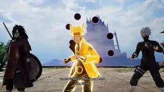 JUMP FORCE GAMEPLAY FIGHT NARUTO 3 vs 3 MADARA KAKASHI ANIME WORLD