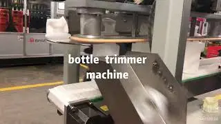 Bottle neck cutting trimming machine