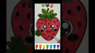 ❤️🍓🍓🍓 #coloring Pictures #art #fruit #painting #drawing #strawberry