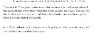 Problem 4-14 Grubbs test