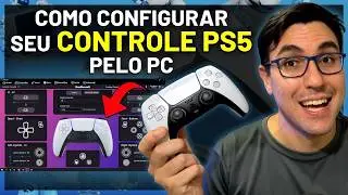 Como CONFIGURAR o CONTROLE de PS4/PS5 no PC (DUALSENSE)? Passo a Passo
