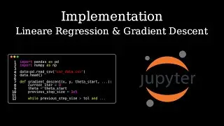 Implementation Lineare Regression & Gradient Descent, Machine Learning Tutorial #8