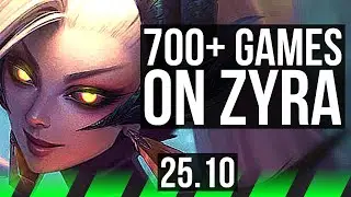 ZYRA vs NIDALEE (JGL) | 45k DMG, 8/4/18, 700+ games | KR Challenger | 25.10