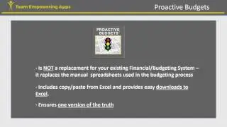 Proactive Budgets Intro