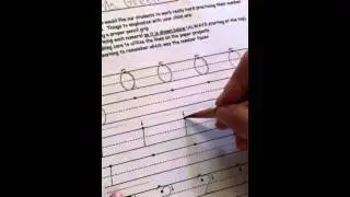 Number writing 0 to 5