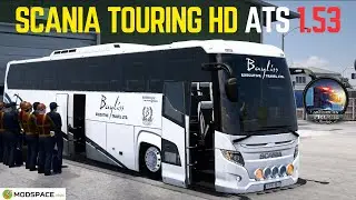 2025 ATS Bus Mods 1.53 | DLC Scania Touring HD | Free Download | American Truck Simulator