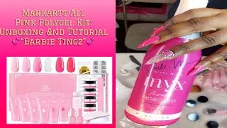 OMG!!! Markartt Pink Polygel Nail Kit: Unboxing &nd Tutorial: **BaRbIe TiNgZ**