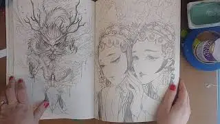 Flip through of Gugeli coloring book