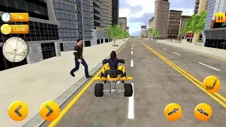 গাড়ি কাটুন গেম | ATV TAXI Sim 2020- off-road Girl Cab Bike Rider Game | ATV bike 2020
