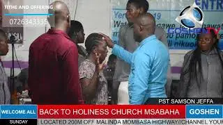 Pastor samson k jeffa akiimba fanyia watu Deliverance (wazimu apona instantly)