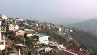 Hill top view of Kohima city