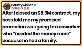 My boss gave my promotion to &ldquo;someone who needs the money&rdquo; after I closed the biggest deal.