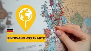 Personalisierte Pinnwand Weltkarte | Trip Map