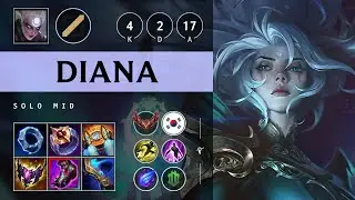 Diana Mid vs Azir - KR Grandmaster Patch 25.14
