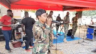Burial serv. Of Baba Spirit At Accra-Tesano with Airforce band