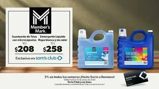 Ropa impecable, descubre detergentes Member's Mark en Sam&rsquo;s Club.