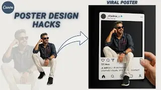 Create a Viral Poster Design with Awesome Canva Hacks | Canva Tutorial
