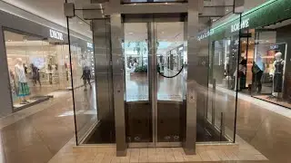 Glass Mitsubishi Elevator at South Coast Plaza in Costa Mesa CA