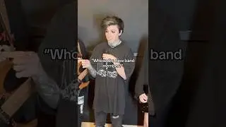 Introducing new band member at practice&hellip; who SHOCKS the band 😳🔥 #rockband #rockmusic #emo #drummer