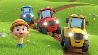 Tractor Race to Candy Land | Fun Tractor Adventure Song for Kids | Nursery Rhyme