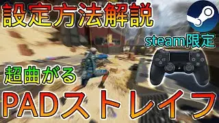 【APEX LEGENDS】超曲がるPADストレイフの設定を解説。steam限定