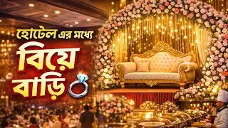 Royal Wedding Reception | VIP Hotel Decoration | বিয়ের স্বপ্নের সাজ 😍 #wedding #vlog #Newvlog 