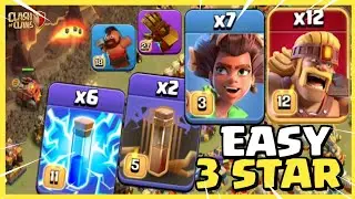 ZAP ROOT RIDER Super Barb + Valkyrie | TH16 Attack Strategy