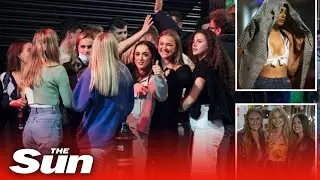 Boozy Brits enjoy last night out before 10pm pub curfew