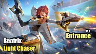 Beatrix Light Chaser Skin M4 Entrance (Upscale 4K) Mobile Legends #MOBILELEGENDS