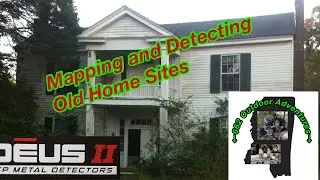 Using multiple maps to search for and mark potential metal detecting sites.