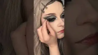 Gothic glam makeup tutorial 🩶🖤
