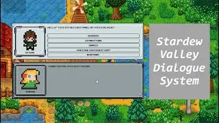 Stardew Valley like Dialogue System Made With Unity!