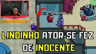 LINDINHO &Eacute; MUITO ATOR - Tomahawk jogando Among Us com Lindinho, Zaphh, UerleiIZI e mais (NOVO)
