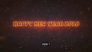 Animated Happy New Year Intro Message Wish Video