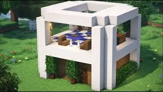 How to Build a Modern House in Minecraft (#12)  - Minecraft House Tutorial