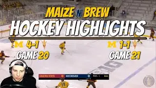 Series Split vs. the Sun Devils || Michigan Hockey Highlights vs. Arizona State || 02/27/21