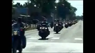 Veteran biker gang protects the funeral of a fallen soldier 3/5/11