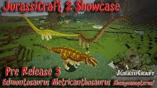 JurassiCraft 2.0 Showcase Pre Release 3 Dinosaurs & Flying Reptiles Velociraptor Growth T REX Death