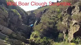 Wild Boar Clough scramble.
