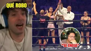 la tertulia reacciona al combate Abby contra Roro *Guibel explota*