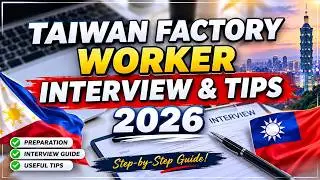 TAIWAN JOB INTERVIEW | QUESTION AND ANSWER FOR FACTORY WORKER IN TAIWAN #taiwanfactoryworker