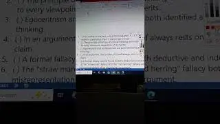 Lojic and Critical Thinking Freshman Exam part2