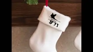 Monogrammed Christmas Stockings for Dogs​ - Mega Design Bundle for Sublimation Crafts and DIYs ideas