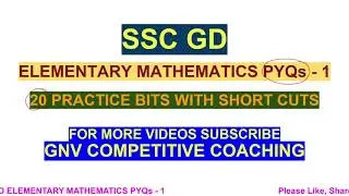 SSC GD MATHS PYQS1 || QUICK TRICKS FOR 20/20 PROBLEM SOLVING | #sscgd2025